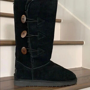Kemi Sherpa 3 Button Faux Fur Tall Fashion Boots